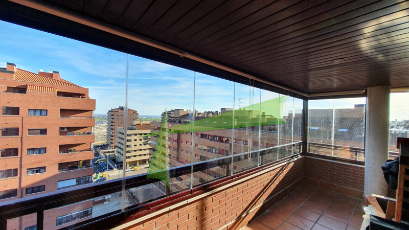 terraza acristalada