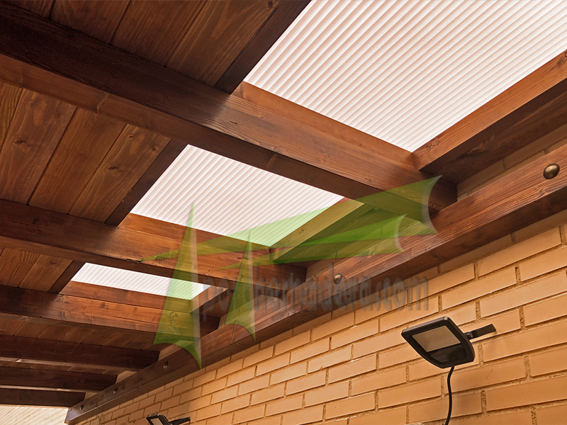 foto de pergola de madera en boadilla del monte