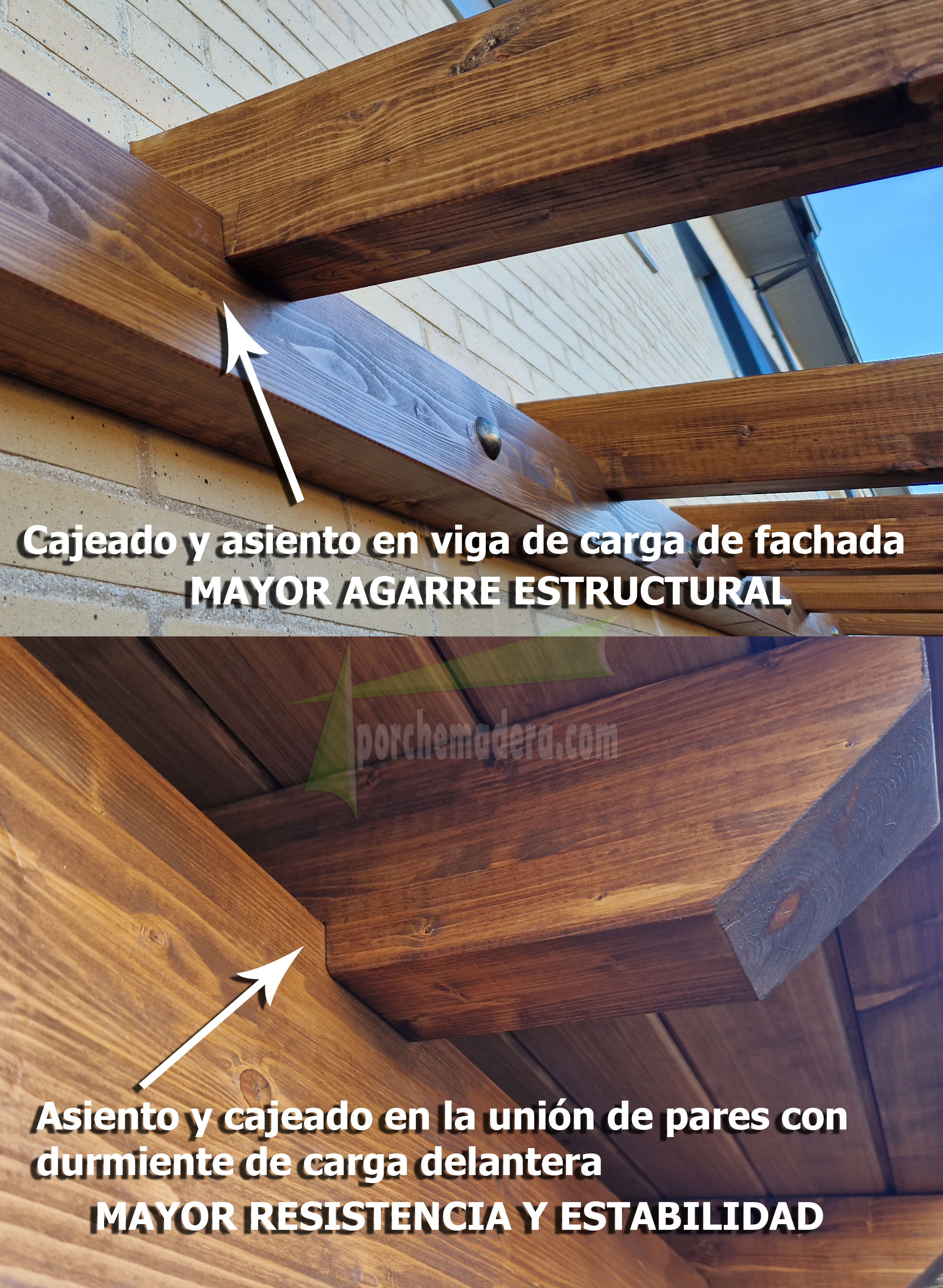 porche de madera rustico