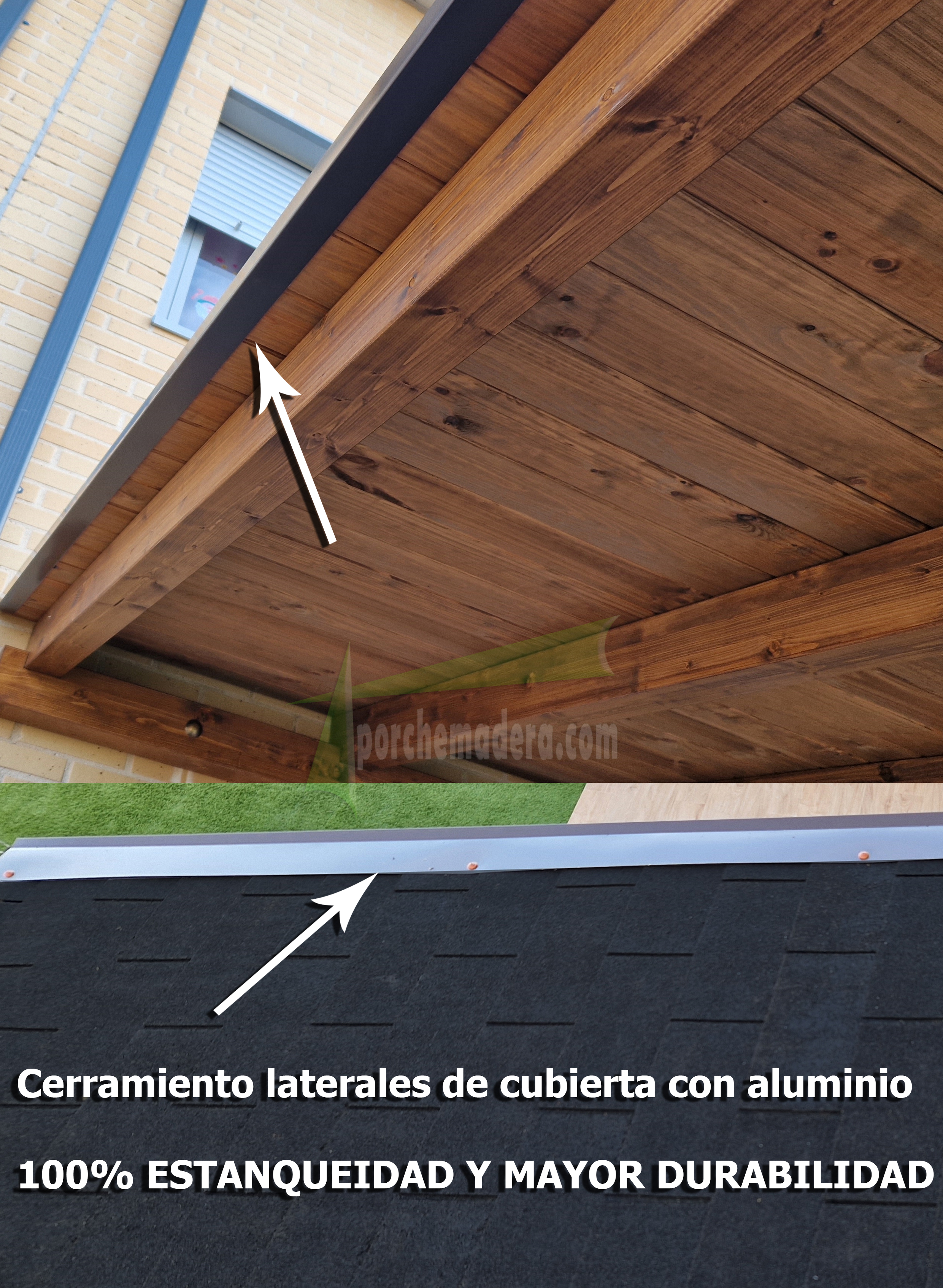 porche de madera rustico