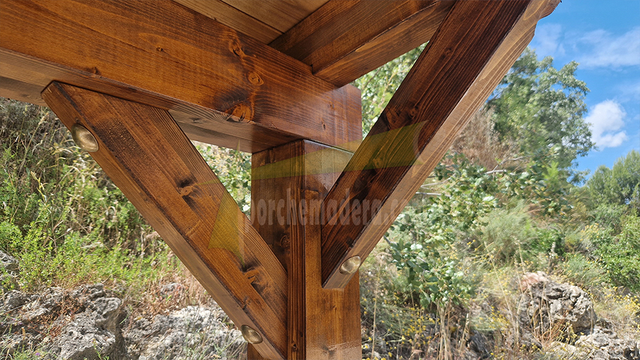 cenador a un agua con tegola